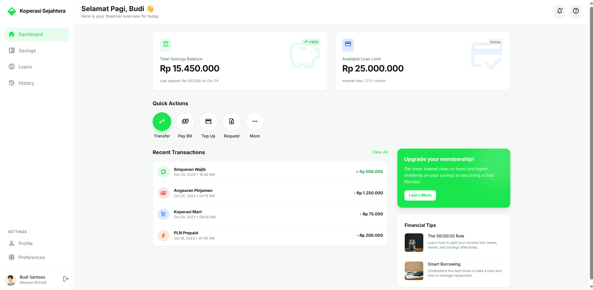 Cooperative Management System