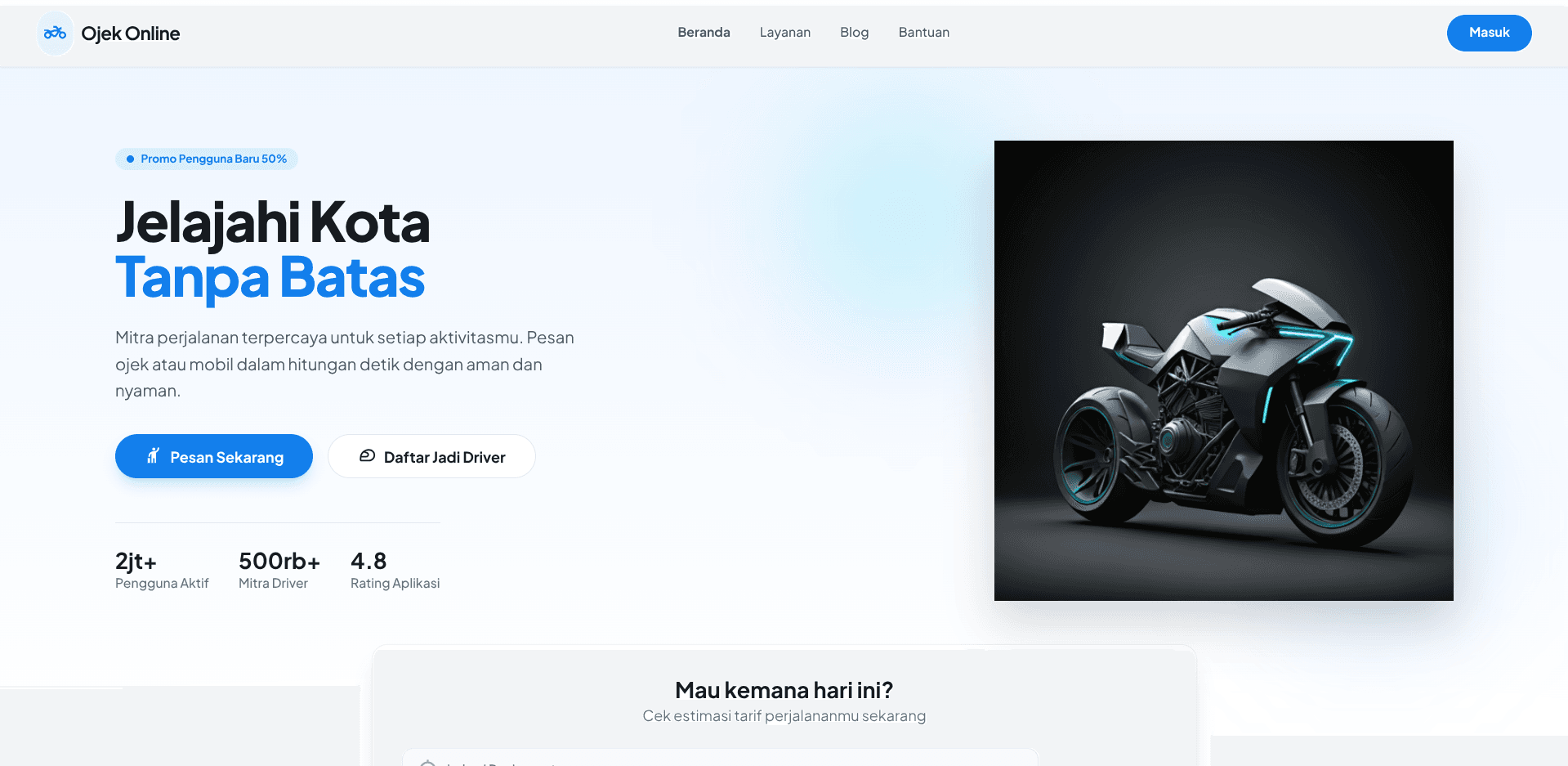 Online Motorcycle Taxi